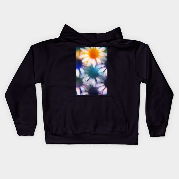 Echinacea photographed through prism filter Kids Hoodie by karinelizabeth